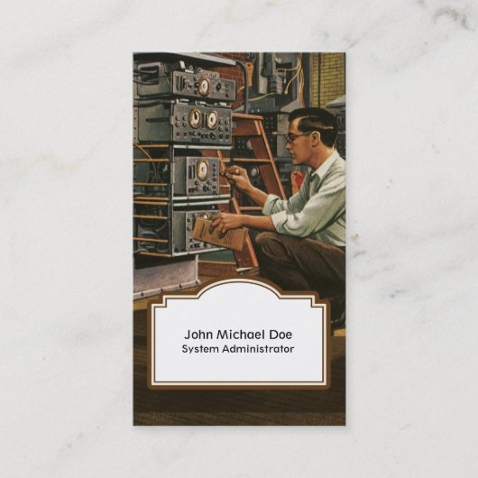 Vintag ES berufliche Geschäfts-Karte Visitenkarte (Vorderseite)