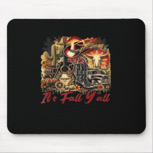 Vintag Es ist Fall Y’all Cowgirl Boots Gitarrenpum Mousepad