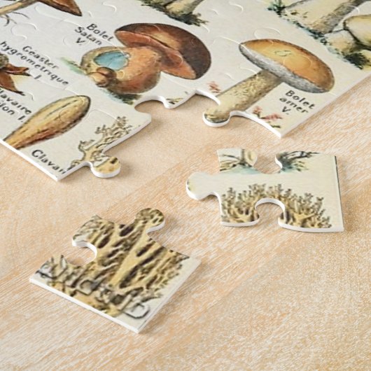 Vintag essbare Mushroom Chart Puzzle (Seite)
