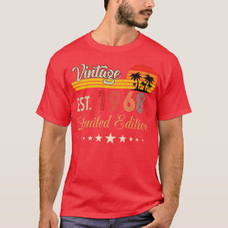 Vintag Est 1968 Limited Edition Geburtstag T-Shirt