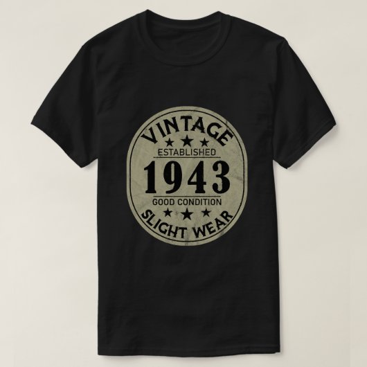 Vintag etabliert 1943 Gute Konditionenschwäche T-Shirt (Design vorne)