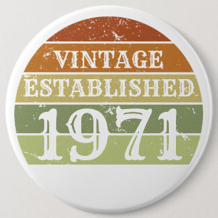 Vintag etablierte Männer Frauen bedrückten den Son Button