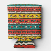 Vintag ethnisch: nahtlos traditionelles Design. Dosenkühler (Rückseite)