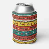 Vintag ethnisch: nahtlos traditionelles Design. Dosenkühler (Kanne Rückseite)