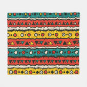 Vintag ethnisch: nahtlos traditionelles Design. Fleecedecke (Vorderseite (Horizontal))