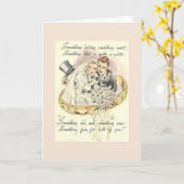 Vintag - Etwas Altes, etwas Neues, Karte (Gelbe Blume)