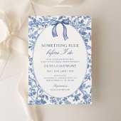 Vintag etwas Blaues vor dem Brautparty Einladung