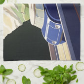 Vintag Europe Rail Travel Kitchtuch Handtuch (Gefaltet)