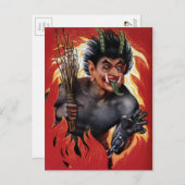 Vintag Evil Krampus Postkarte (Vorne/Hinten)