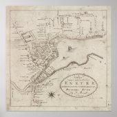 Vintag Exeter NH Map (1802) Poster (Vorne)