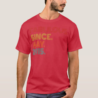 Vintag Fabulous Seit Mai 2015 Retro 8. Geburtstag T-Shirt
