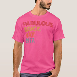 Vintag Fabulous Seit Mai 2017 Retro 6. Geburtstag T-Shirt