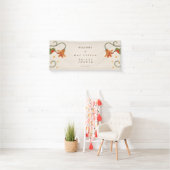 Vintag Faecore Blumenkohl Tee Party Bridal Herzlic Banner (Insitu)