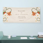 Vintag Faecore Blumenkohl Tee Party Bridal Herzlic Banner (Messe)