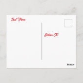 Vintag Fairy | Behalt in Touch Postkarte (Rückseite)