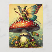 Vintag Fairy | Behalt in Touch Postkarte (Vorderseite)