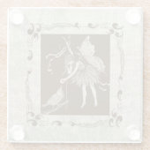 Vintag Fairy & Bird Glasuntersetzer (Rückseite)