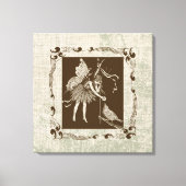 Vintag Fairy & Bird Leinwanddruck (Vorderseite)