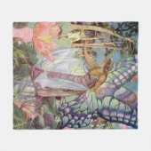 Vintag Fairy Fleecedecke (Vorderseite (Horizontal))