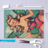 Vintag Fairy Girl Seidenpapier (Handwerk)