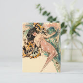 Vintag Fairy Postkarte (Stehend Vorderseite)