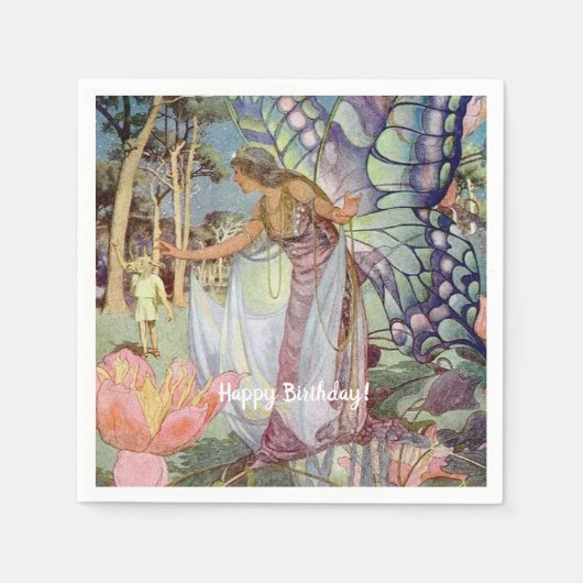 Vintag Fairy Serviette (Vorderseite)