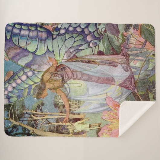 Vintag Fairy Sherpadecke (Vorderseite (Horizontal))