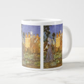 Vintag Fairy Tales Aschenputtel und Fairy Godmutte Jumbo-Tasse (Vorderseite Rechts)