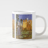 Vintag Fairy Tales Aschenputtel und Fairy Godmutte Jumbo-Tasse (Rechts)