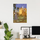 Vintag Fairy Tales Aschenputtel und Fairy Godmutte Poster (Heimbüro)