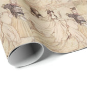 Vintag Fairy Tales, Aschenputtel von Arthur Rackha Geschenkpapier (Rolleneckpunkt)