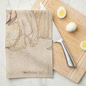 Vintag Fairy Tales, Aschenputtel von Arthur Rackha Geschirrtuch (Viertel Falte)