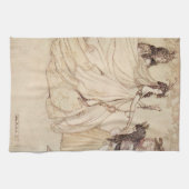 Vintag Fairy Tales, Aschenputtel von Arthur Rackha Geschirrtuch (Horizontal)