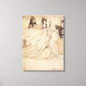 Vintag Fairy Tales, Aschenputtel von Arthur Rackha Leinwanddruck (Vorderseite)