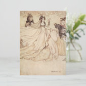 Vintag Fairy Tales Cinderella Party Einladung (Stehend Vorderseite)