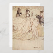 Vintag Fairy Tales Cinderella Party Einladung (Vorne/Hinten)