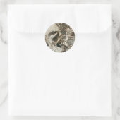 Vintag Fairytale Arthur Rackham Illustration Runder Aufkleber (Tasche)