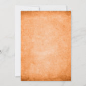 Vintag Fall First Pumpkin Geburtstagskinder Einladung (Rückseite)