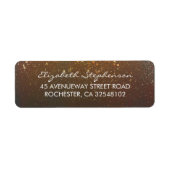 Vintag Fall Gold Glitz Hochzeit (Vorne)