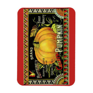 Vintag Fall Pumpkin Magnet