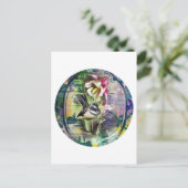 Vintag Fantail Postkarte (Stehend Vorderseite)