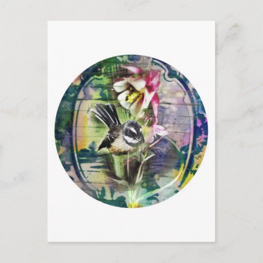 Vintag Fantail Postkarte (Vorderseite)