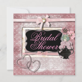 Vintag Fantasy Tee Party Bridal Dusche Einladung