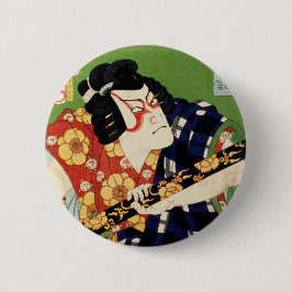 Vintag-farbig-traditionell-japanisch-ukyio-e-sty Button