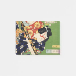 Vintag-farbig-traditionell-japanisch-ukyio-e-sty Post-it Klebezettel