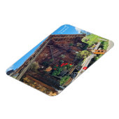 Vintag Farm Shed in Gimmelwald, Schweiz Magnet (Linke Seite)