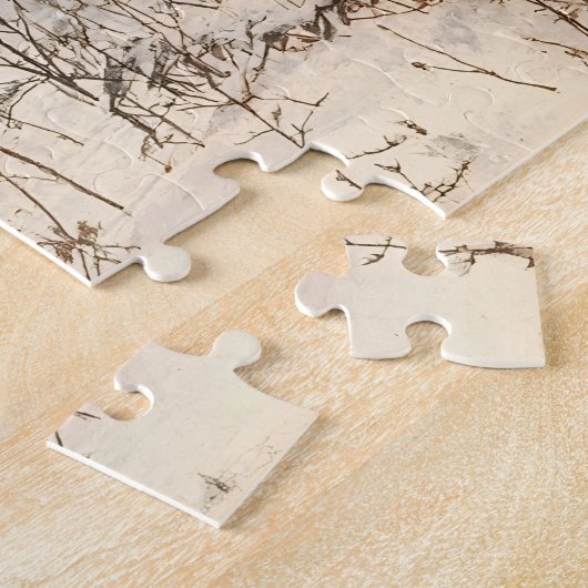 Vintag Fawn Landschaftlich Rustikal Puzzle (Seite)