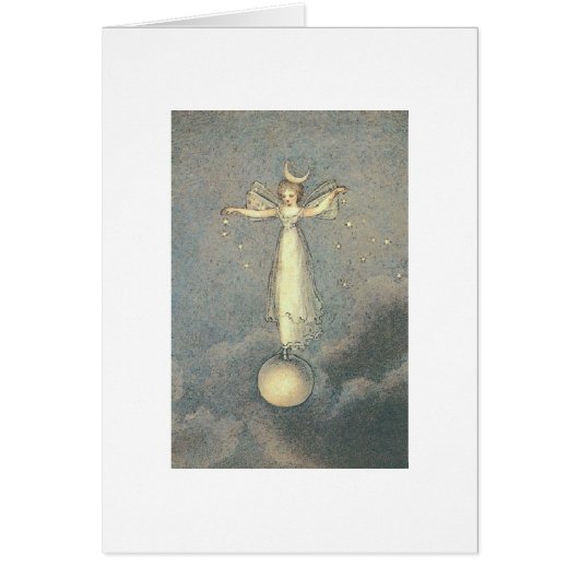 Vintag - Fee, die Sterne besprüht, (Vorne)