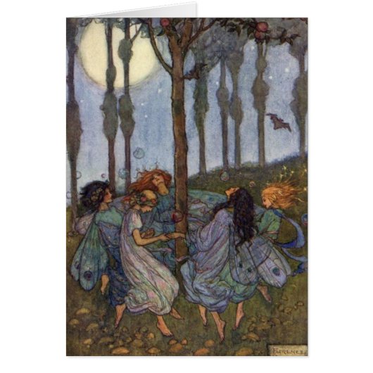 Vintag - Fee-Tanz um einen Baum, (Vorne)