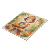 Vintag,Feiern der Erntezeit Fliese (Seite)